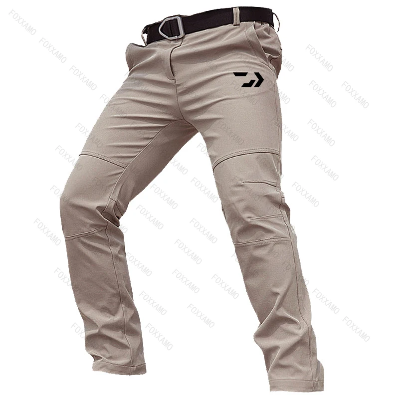 2024 Summer Men's Fishing Pants Windproof Hiking Sports Elastic Pants Fitness Breathable Running Travel Pants