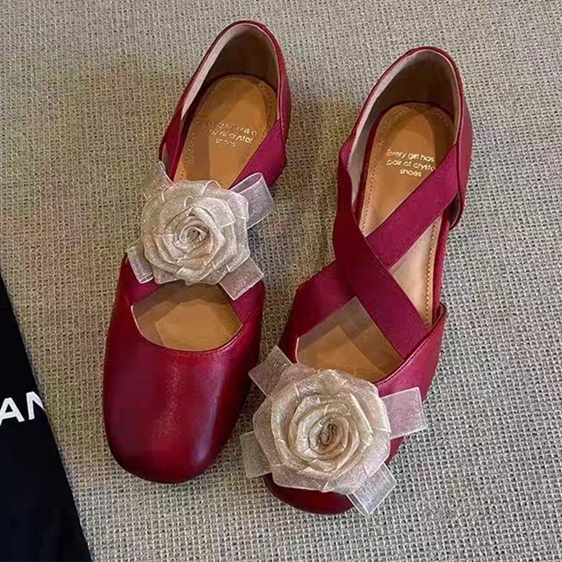 

Женская обувь на плоской подошве с цветочным принтом, летние модные сандалии, платье Лолиты, женские лоферы, обувь, трендовая дизайнерская обувь 2025 года, уютная обувь Zapatillas Mujer