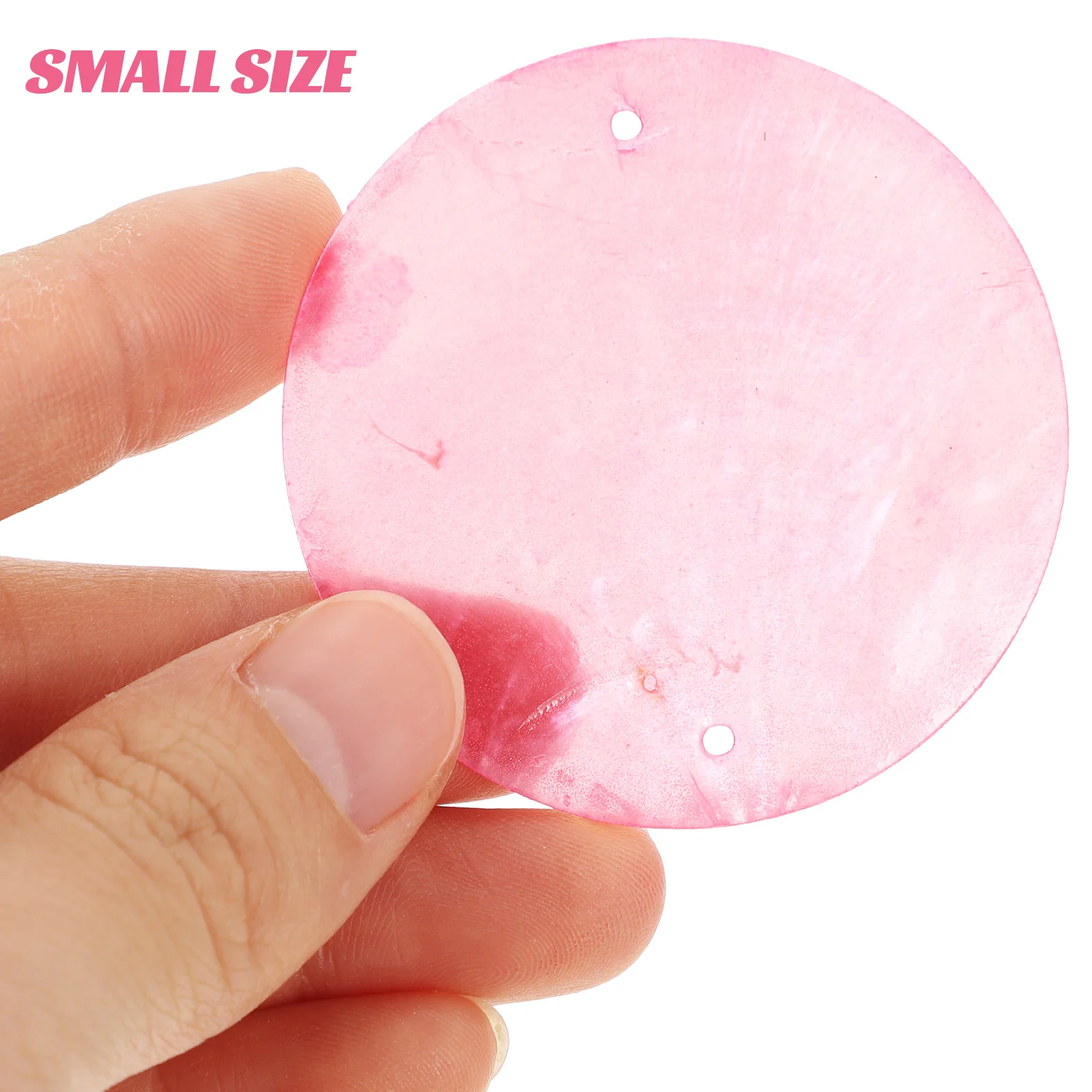 

100pcs Round Shells Diy Wind-Bell Hanging Pendant Craft Accessories Pendant For Wind Chime Dream Catcher Jewelry Making