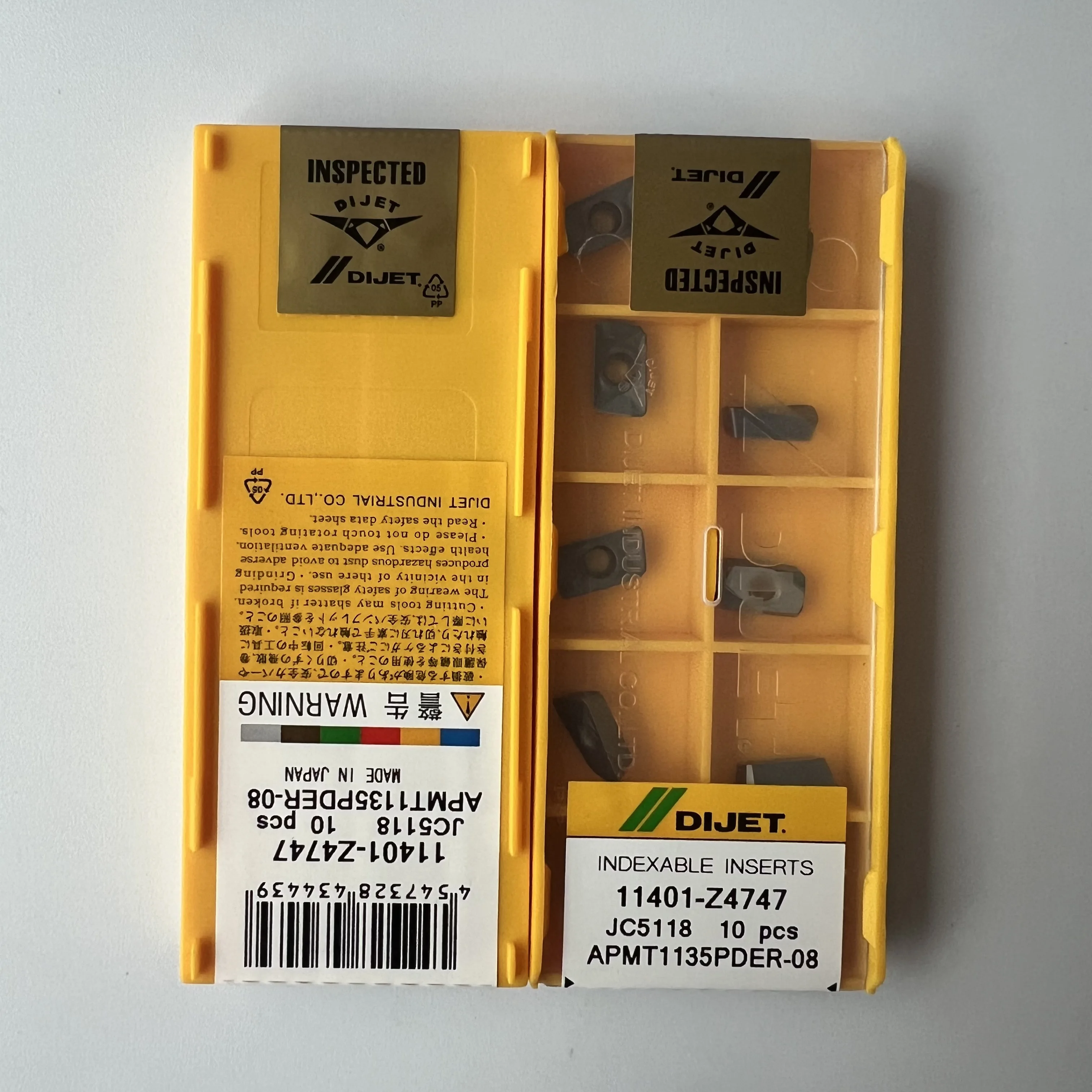 

APMT1135PDER-08 JC5118 / Original product CNC cemented carbide blade 10 Pcs