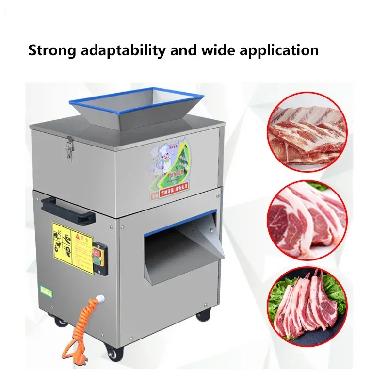 เครื่องหั่นไก่เชิงพาณิชย์เครื่องหั่นไก่เป็ดห่านปลากระต่ายเนื้อสดหั่นสี่เหลี่ยมลูกเต๋าและหั่นบางๆ