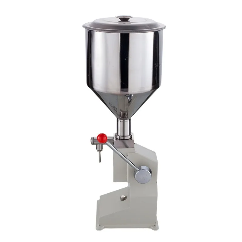 

Small paste filling machine Manual honey yogurt cosmetic lotion glue oil liquid quantitative dispensing machine