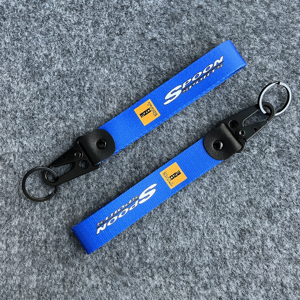 Chaveiro de corda de nylon para motocicleta, chaveiro para honda jazz fit city grace hatchback hrv honda access modulo x colher mugen rs japão