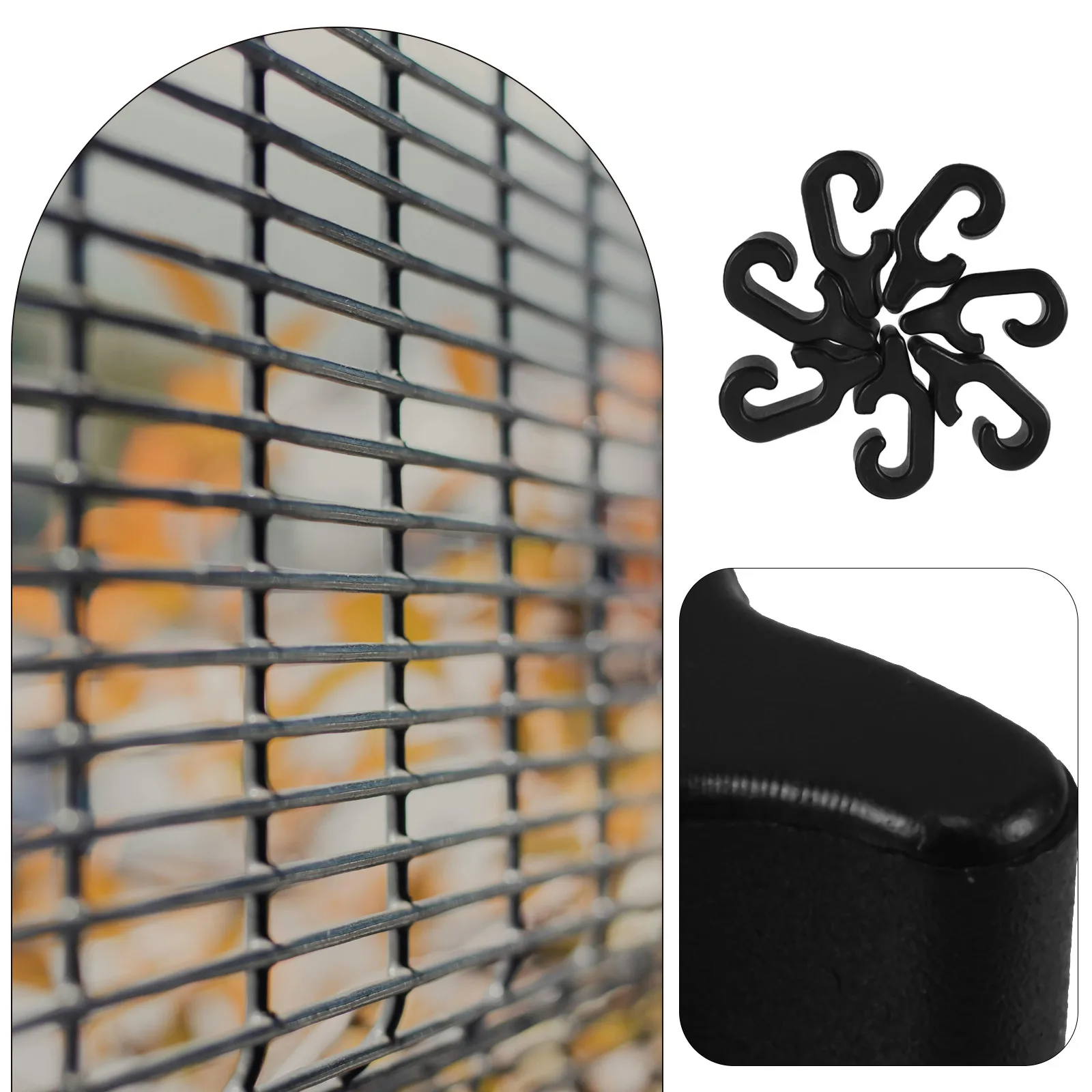 

80pcs Pet Cage Door Clips Plastic Connectors For Animal Crates Closet Clasp Buckles Secure Storage Fasteners Easy Install