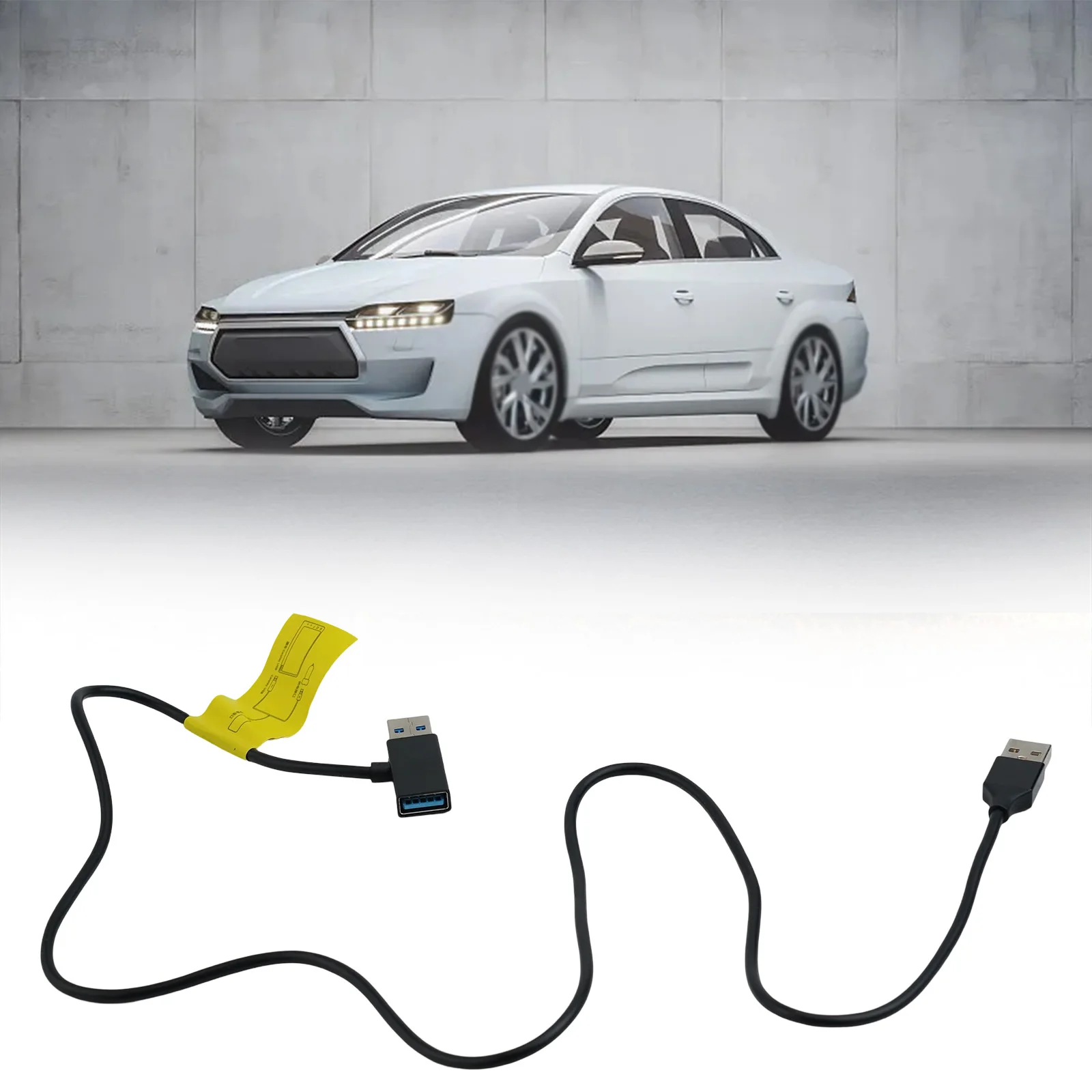 For Android 13 Car Power Supply Cable with Connection Harness Compatible with For CarPlay Ai Box Practical Solution
