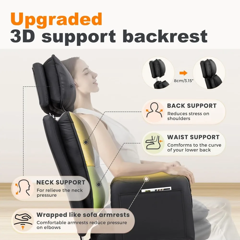 ergonomic wide seat reclining office chair for big and tall users, supports up to 500lbs