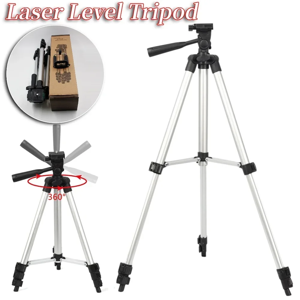 90cm Level Tripod Adjustable Height Thicken Aluminum Tripod Stand Tripod Bracket Base For Self Leveling 5/8'' ﻿