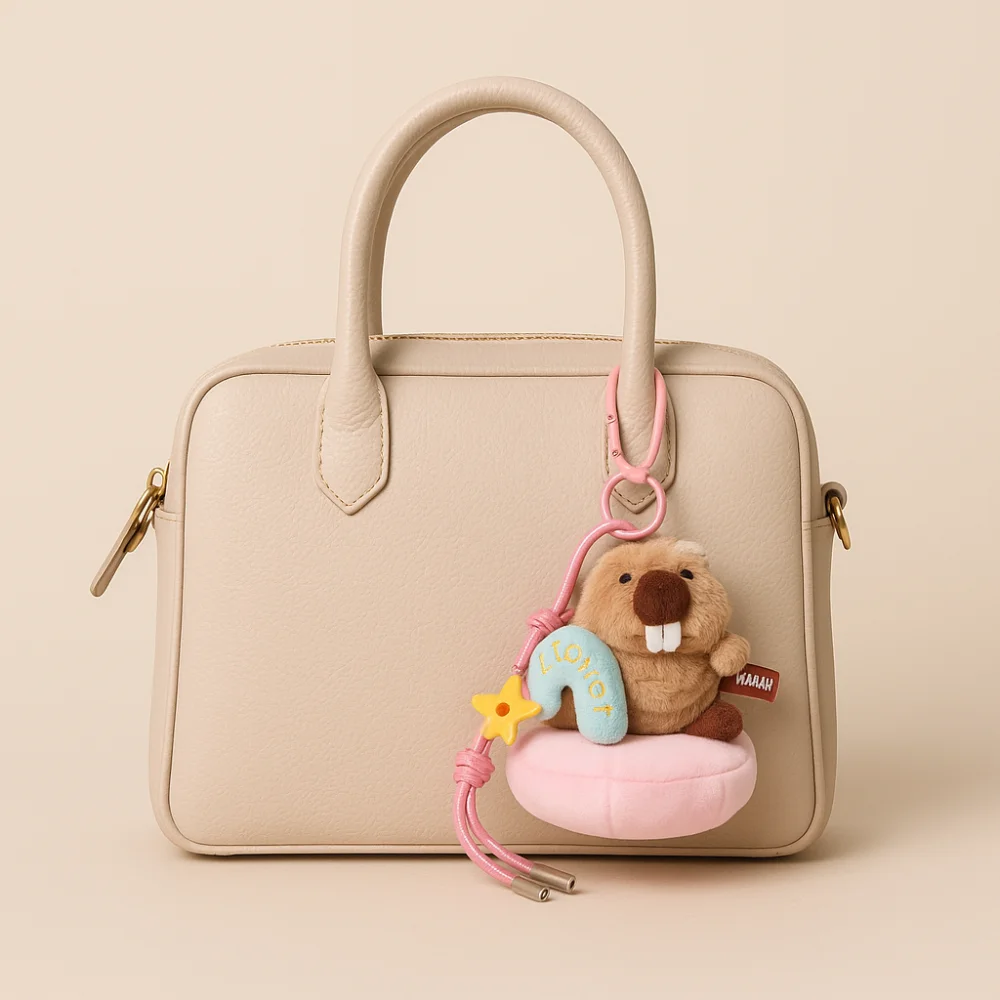 

Lovely Cute Plush Groundhog Keychain Bag Hanging Cartoon Groundhog Dolls Pendant Ornaments Car Keyring Friend