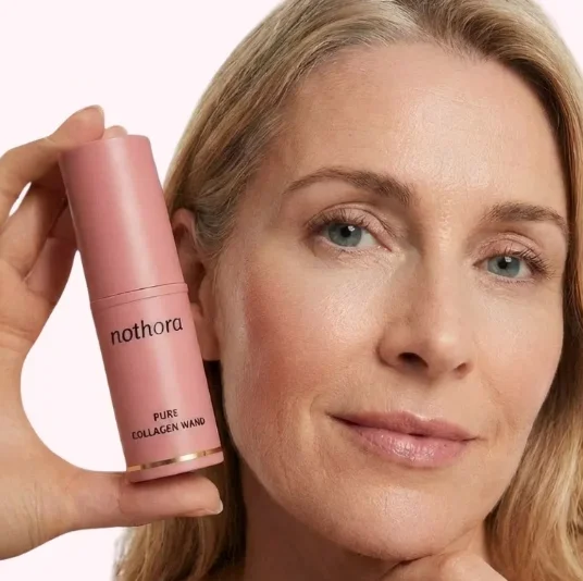 Pink Portable Multi-effect Nourish Anti-wrinkle Repair Wand Brand Nothora Pure Collagen Wand For Women Over 40 Face Care Stick