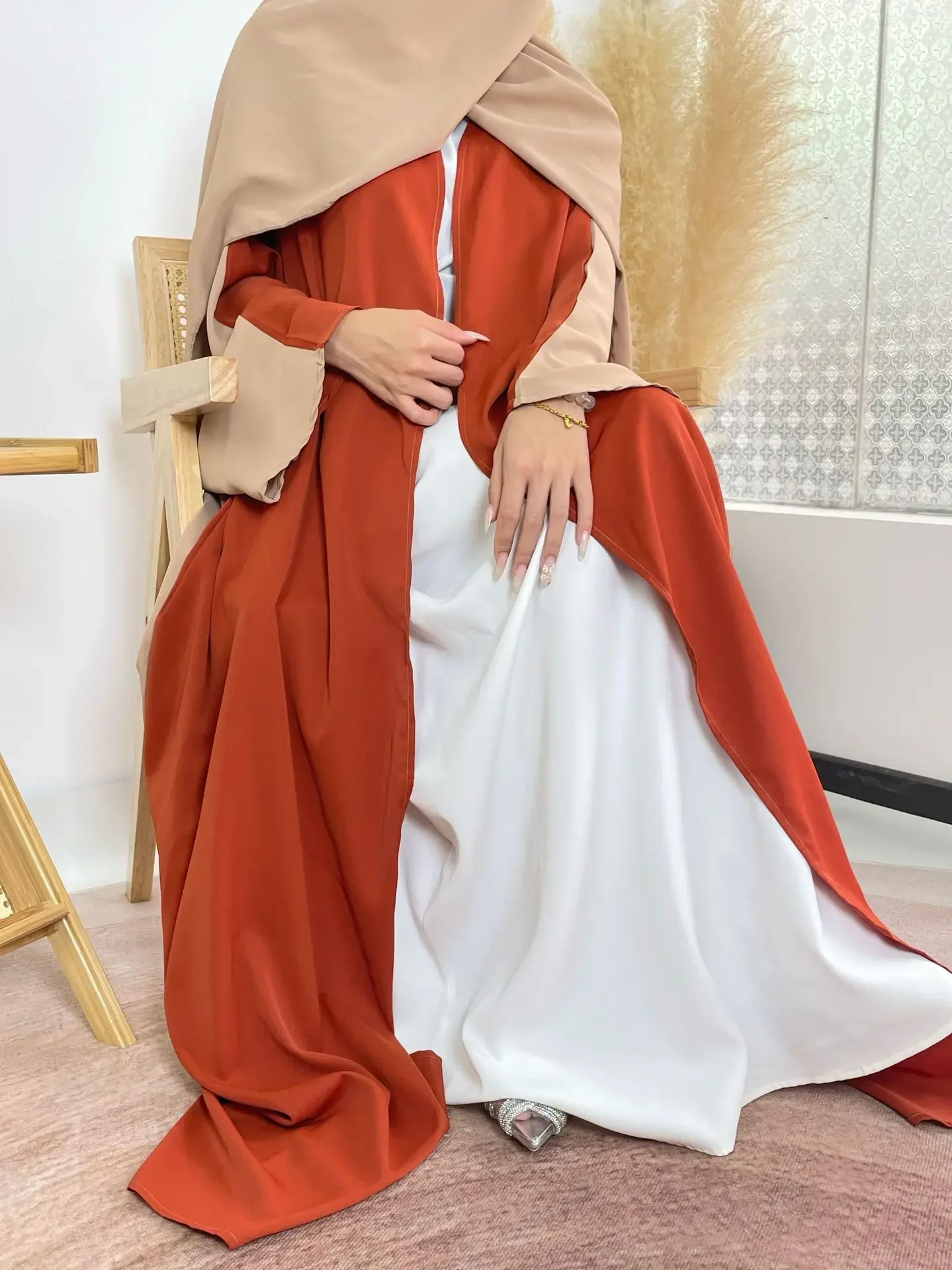 Eid Ramadan Kimono aperto Abaya Dubai 2025 Abaya musulmano per le donne Abito caftano Islam Abbigliamento Robe Femme Musulmane Jalabiya Abito