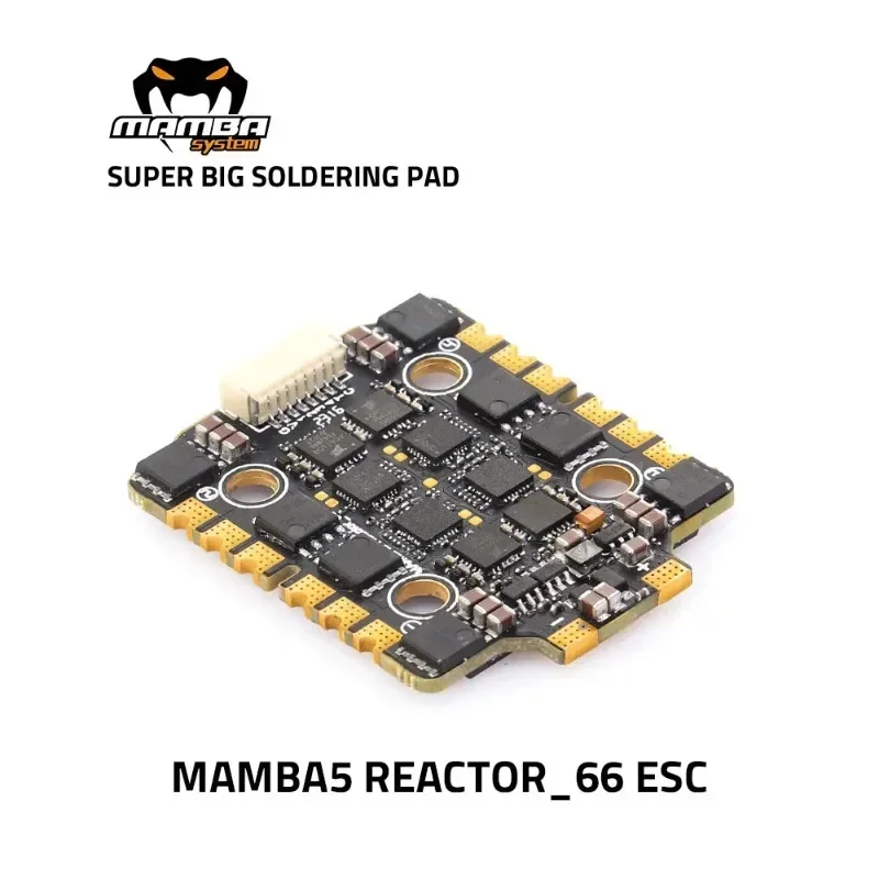 

MAMBA 5 Reactor 66 ESC BLHeli32 4IN1 ESC 66A 6S Dshot1200 Electronic Speed Controller