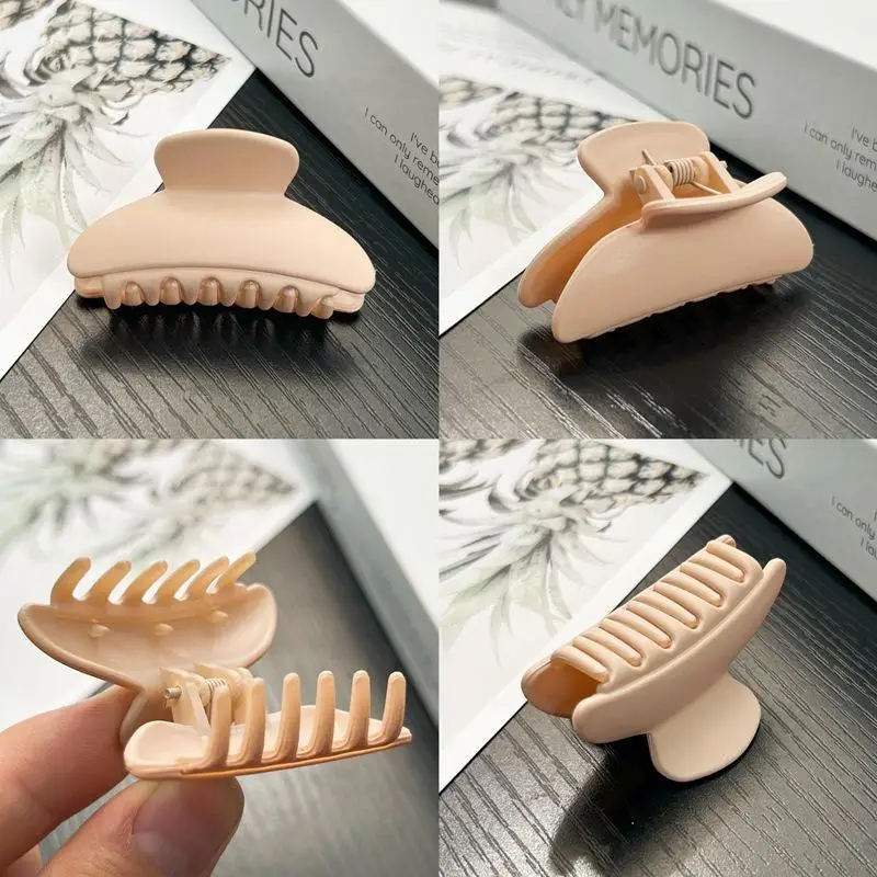 Women Melard Coffee Hair Claw Clip Large Black Acetate Anti-slip Hair Accessory for Makeup Shower Thick Curly Hair
