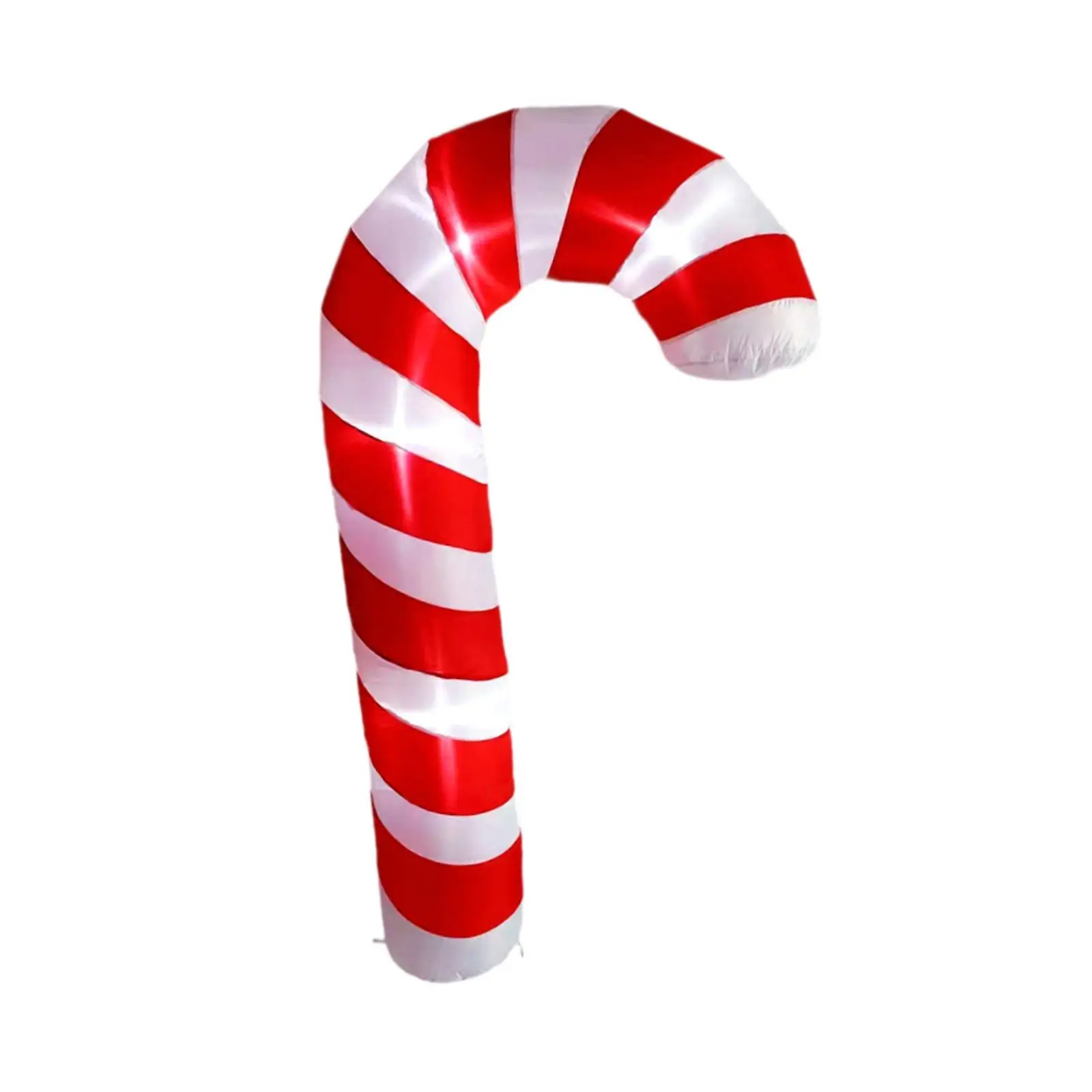 6.56 ft Christmas Inflatable Candy Cane Christmas Ornaments Novelty with LED Lights for Garden Party Backyard Holiday Outdoor