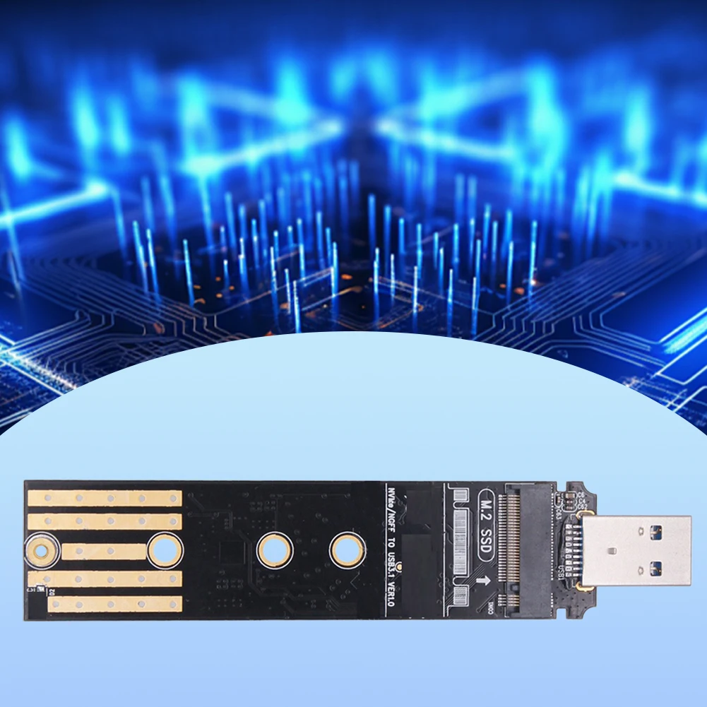 M.2 NVME SSD إلى USB 3.1 محول 16 تيرا بايت M.2 NVMe إلى قارئ بطاقات USB يدعم UASP TRIM لـ 2280 2260 2242 2230 SSD فقط لـ M.2 NVME
