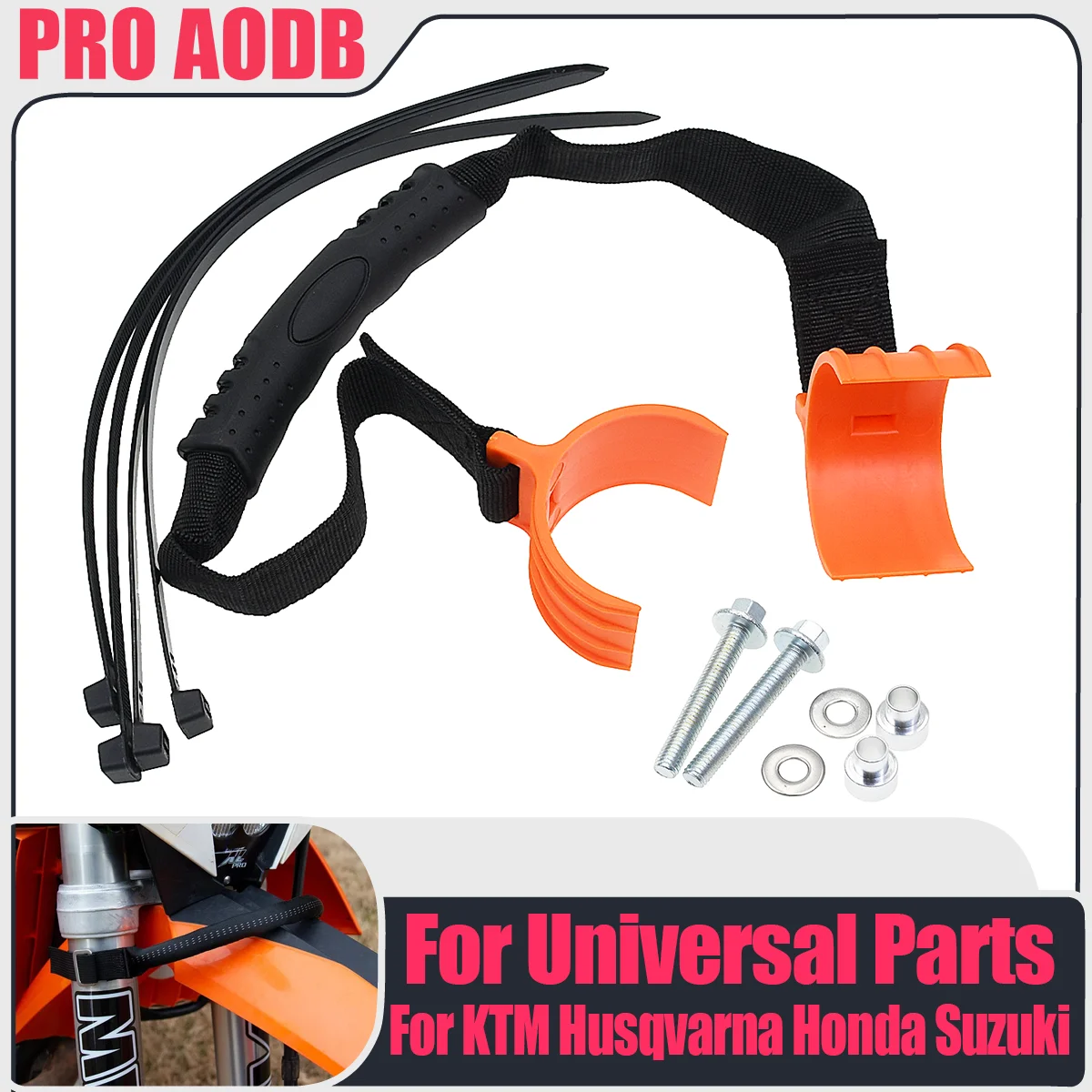 

For KTM Motocross EXC SXF XCF XCW SMR XCFW EXCF Front Rear Holding Fender Pull Belt Strap Rescue Pull Belt 350 400 450 500 530