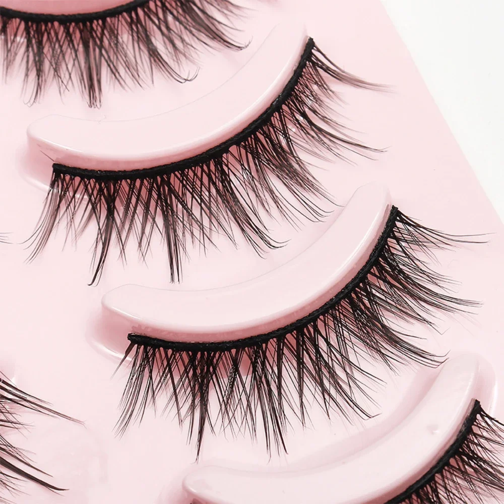 

Cat Eye Lashes Mink Eyelashes 3D Curl Winged Natural Realistic Messy End Eye Elongated Thick False Eyelashes Soft Fake Lashes