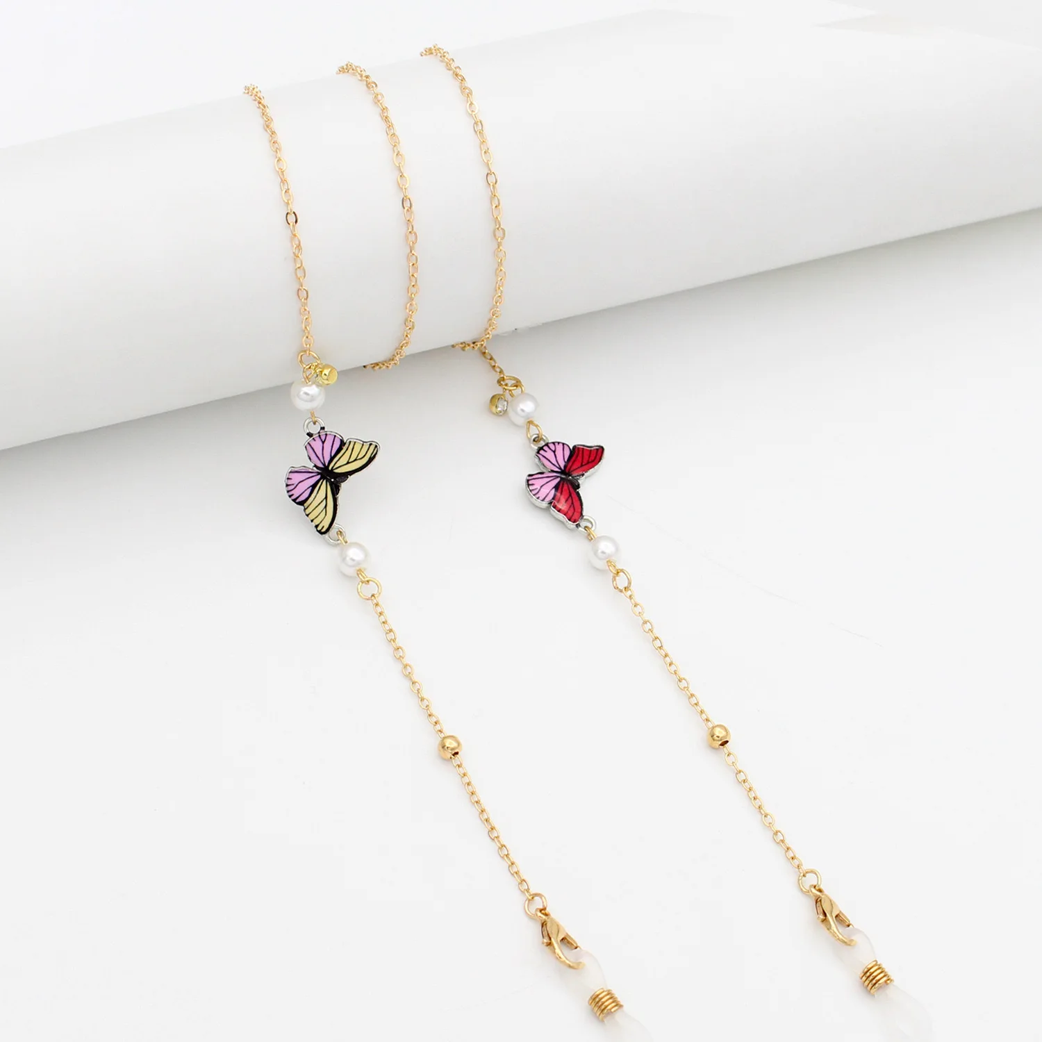 Boho Butterfly Pendant Glasses Chain Anti Slip Sunglasses Reading Glasses Lanyard Strap
