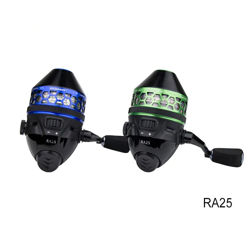 

RA25 Closed Fishing Reel Left and Right Interchangeable Rocker Arm 4.0:1 High Speed Metal Fish Wheel Portable Fishing Tool