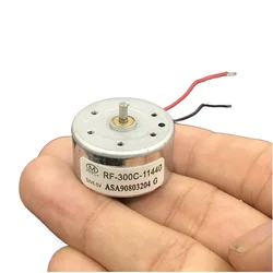 Micro 24MM Round RF-300C-11440 Motor DC1.5V 3V 5V 6V 10500RPM High Speed Engine Small Solar Power Engine DIY Fan Toy Hobby Model