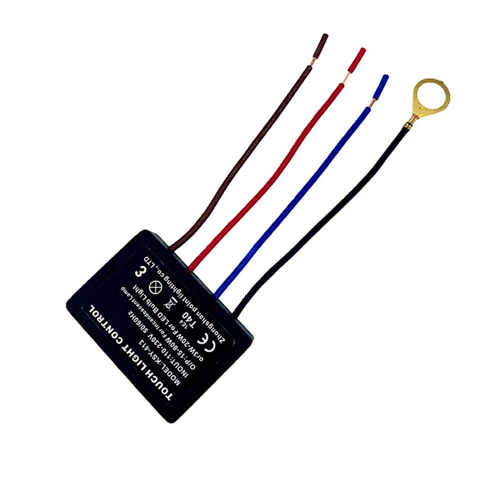 AC 220V 3-Way 1A/3A Light Control Module Touch-sensitive Switch Touch Dimmer Switch for Dimmable LED Incandescent Bulbs