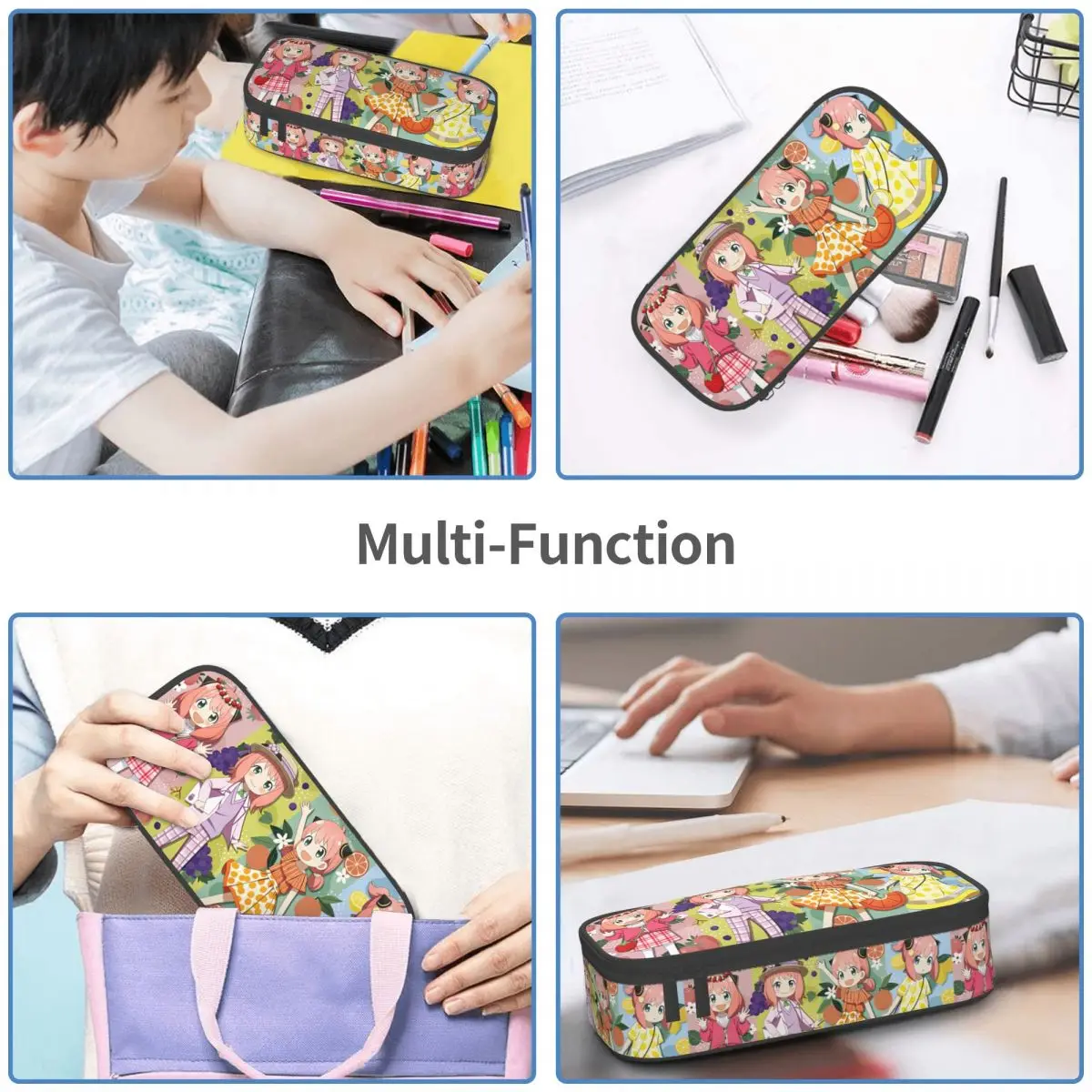 Spy Family FAMILY Bond Forger Loid Forger Pencil Case for Girl Large Storage Yor Forger Anya Forger Pencil Box School Supplies view 6