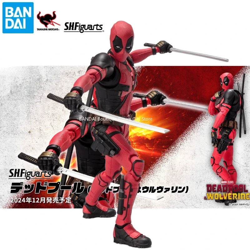 

Pre-sale Full Price Bandai SHF American Series Deadpool Movable Doll Model Gift Collection Toy