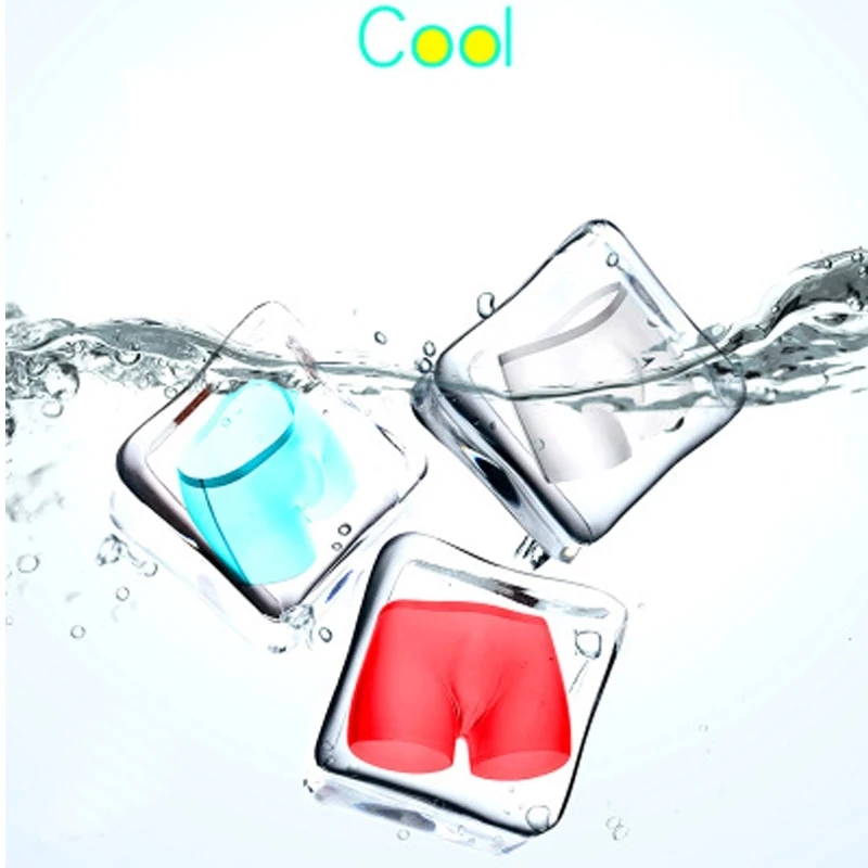 10pcs Xiaomi Eis Seide herren Unterwäsche Boxer Briefs Für Männer 3D Ultra Dünne Bequeme Atmungsaktiv Schnell Trocknend höschen Großhandel