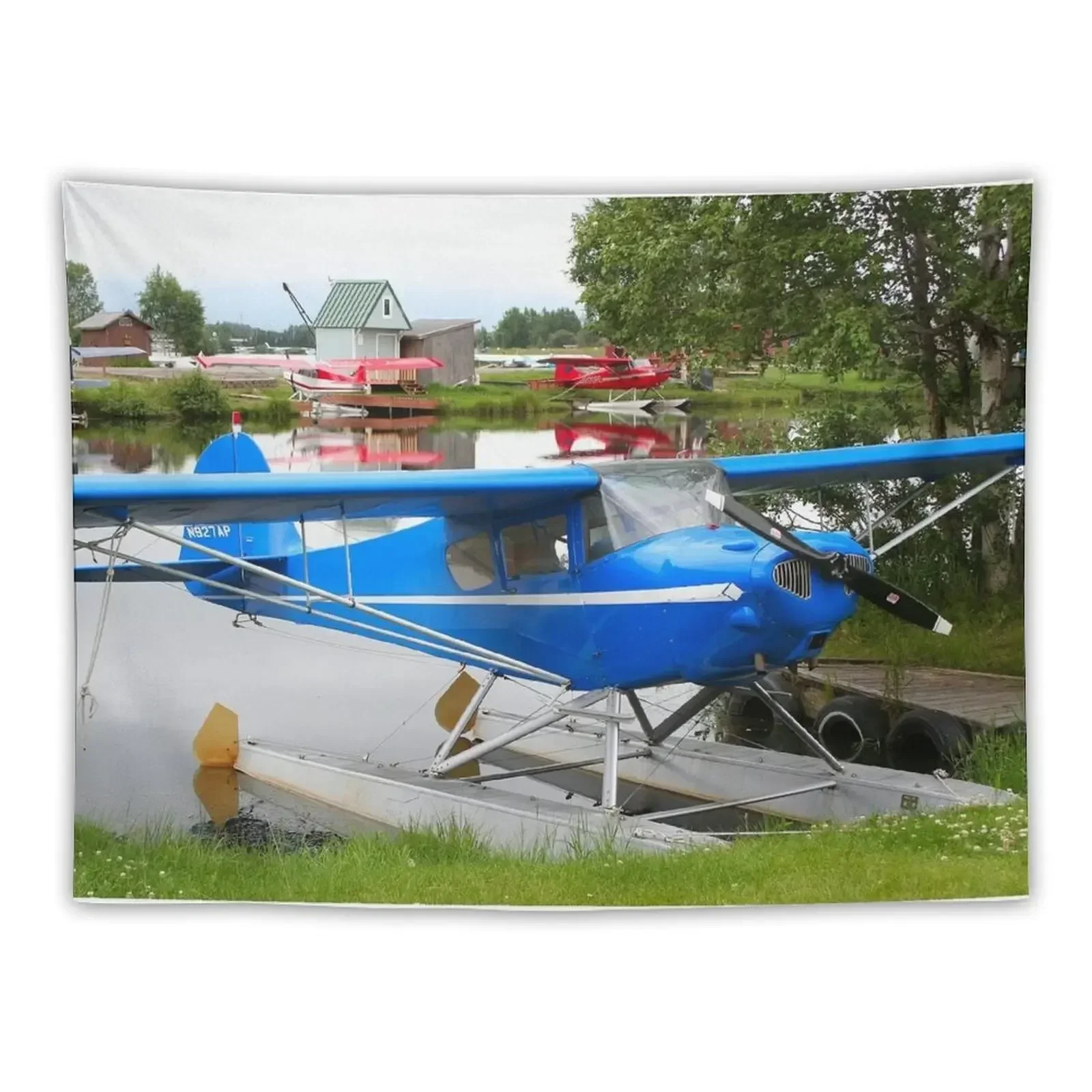 

Light blue float plane, Alaska Tapestry Room Decorations Wall Coverings Decorative Wall Murals Wall Deco Tapestry