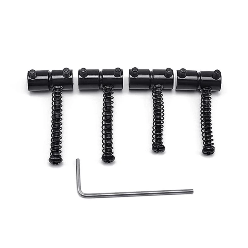 Bass Musical Instrument Accessories Replacement Sets 4 Strings Electric Guitar Bridge Saddle String Saddle Plate Block