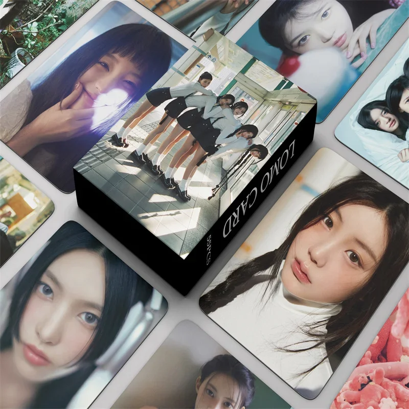 55Pcs Kpop Idol ILLIT New Album SUPER REAL Lomo Card HD Printed Photocards YUNAH MINJU MOKA WONHEE IROHA Fans Gifts Collection