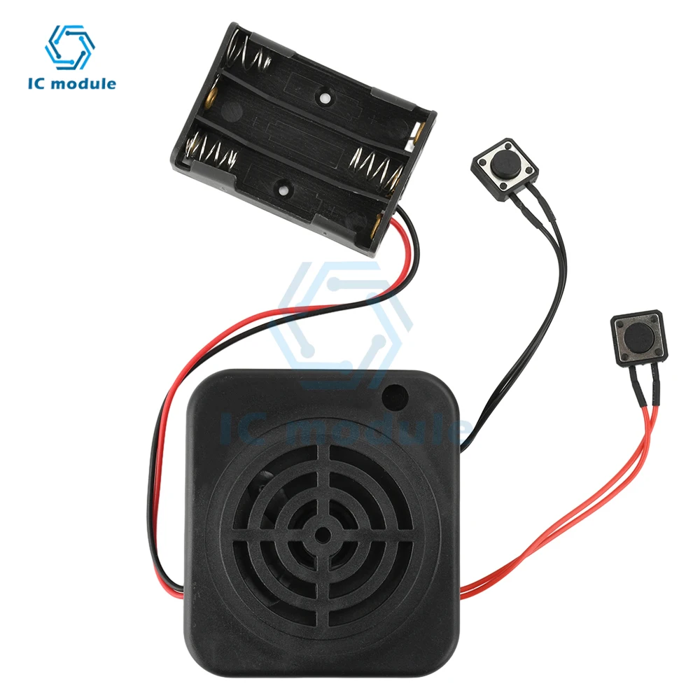 DIY Voice Recording Box Recording Message Box Module Loud Speaker Recording Player for Stuffed Animals/Gift/ Voice Recording Box