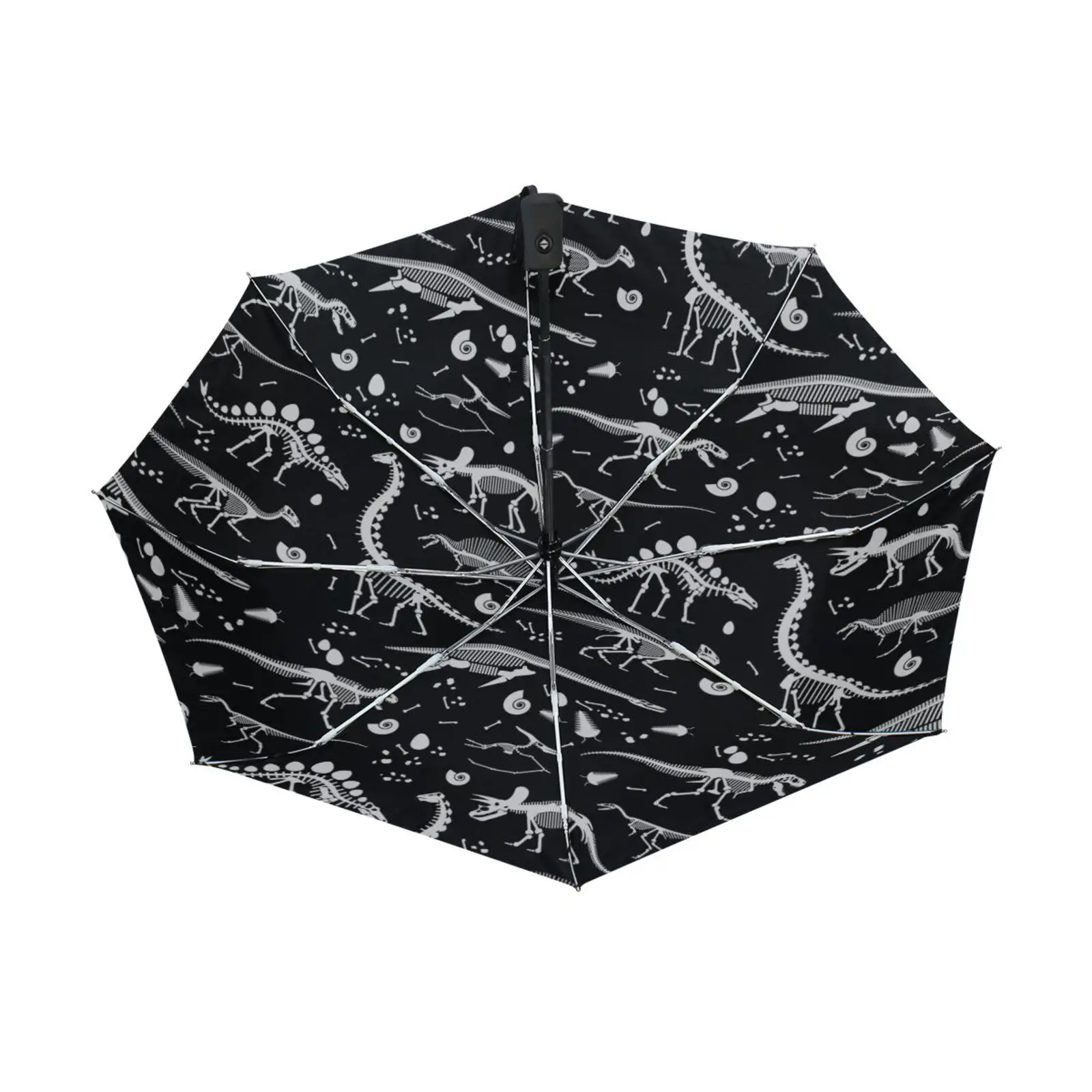 Umbrella Male Cartoon Dinosaur Pattern Automatic Three Folding Women's Rain Umbrella Portable Outdoor Travel Parasol Parapluie image 5