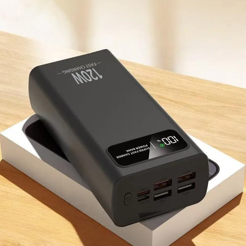 120W 3C Certified Power Bank Large Capacity Hot Sale Super Fast Charging PD Flash Charging Portable Slim Mobile Power Supply