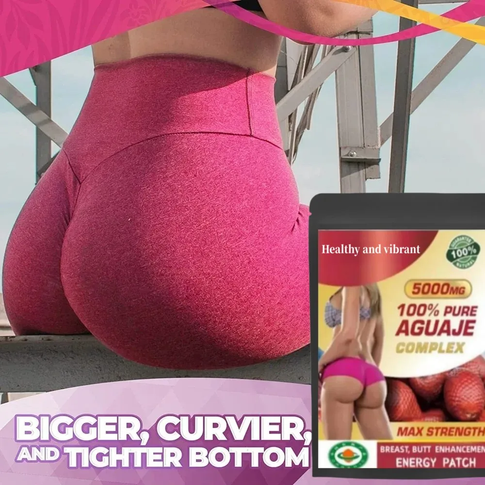 Bigger Breast & Buttocks And Hips Enlargement Pure Aguaje Complex Energy Patch, Maka,pueraria Mirifica Extract 5000 Mg