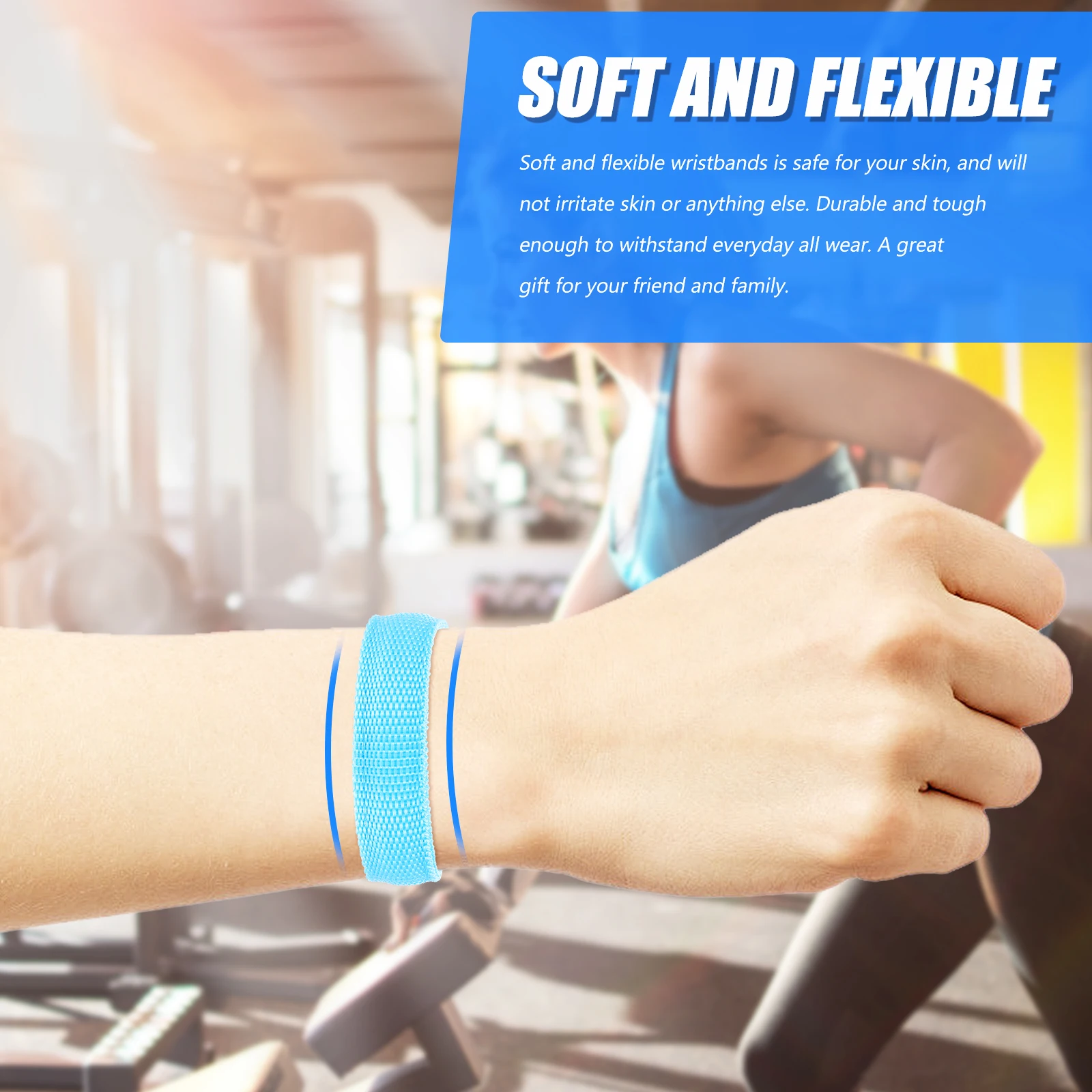 

Usb Rechargeable Led Glow Bracelet Flashing Sports Wristband Light Up Luminous Gift For Party Family Friend 1 Hour Charge 2