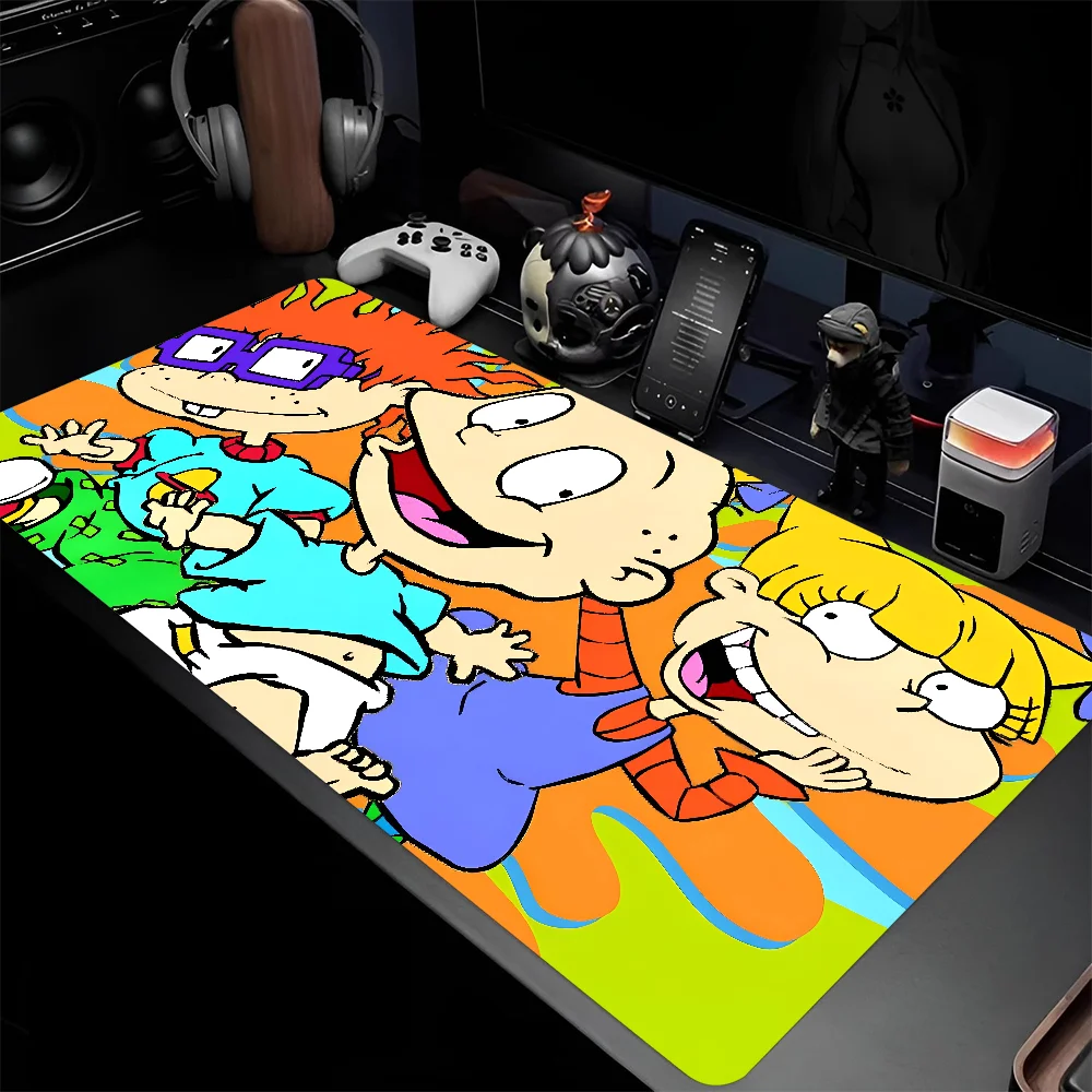 Anime R-Rugrats Mousepad Large Gaming Mouse Pad LockEdge Thickened Computer Keyboard Table Desk Mat