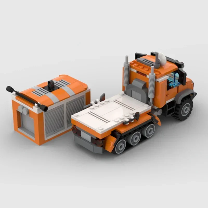 Modello di veicolo di salvataggio Moc Mattoni da costruzione Arctic Half Track Technology per auto Blocchi modulari Regali Giocattoli di Natale Set fai da te Assemblaggio