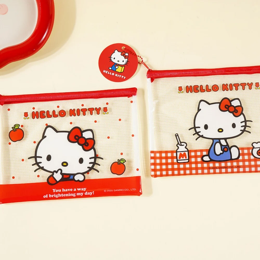 Genuine Sanrio Cartoon A5 Document Bag Hello Kitty Snap Information Bag Student Folder Tutorial Storage Bag Office Supplies