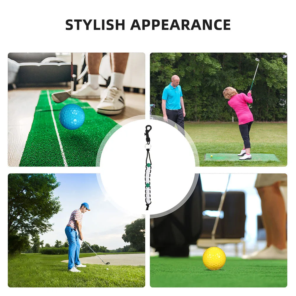 

6Pcs Golf Score Counter Plastic Bead Stroke Counting Device Lightweight Keychain Portable Golf Training Tool Putt Tracker