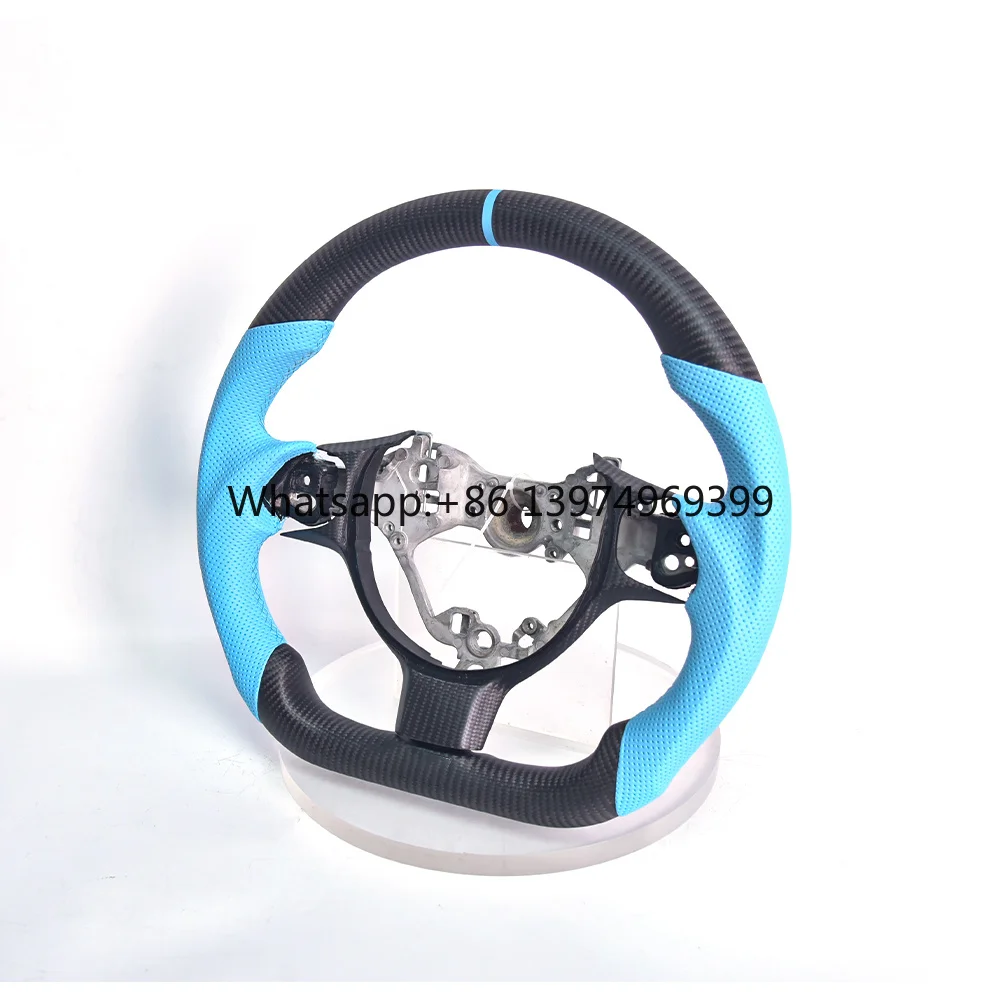 Suitable for 2024 Toyota GR Modified Forged Carbon Fiber Steering Wheel Assembly Suede Perforated Leather Customized Upgrade