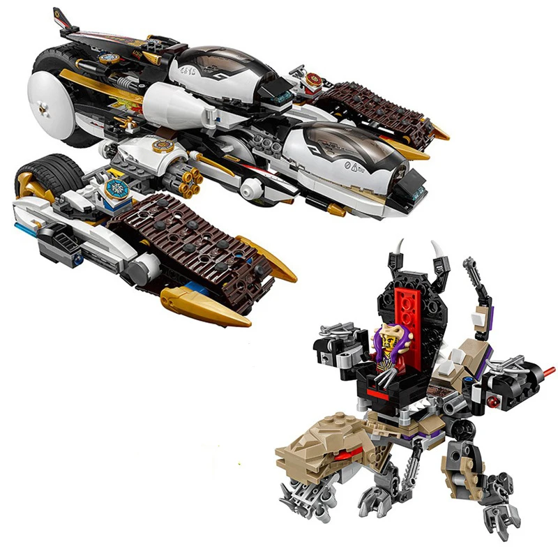 1135 adet Ultra Stealth Raider Yapı Taşları Tuğlalar Figürler ile Ninjasn Serise 70595 Model Oyuncaklar Çocuklar için Doğum Günü Hediyeleri