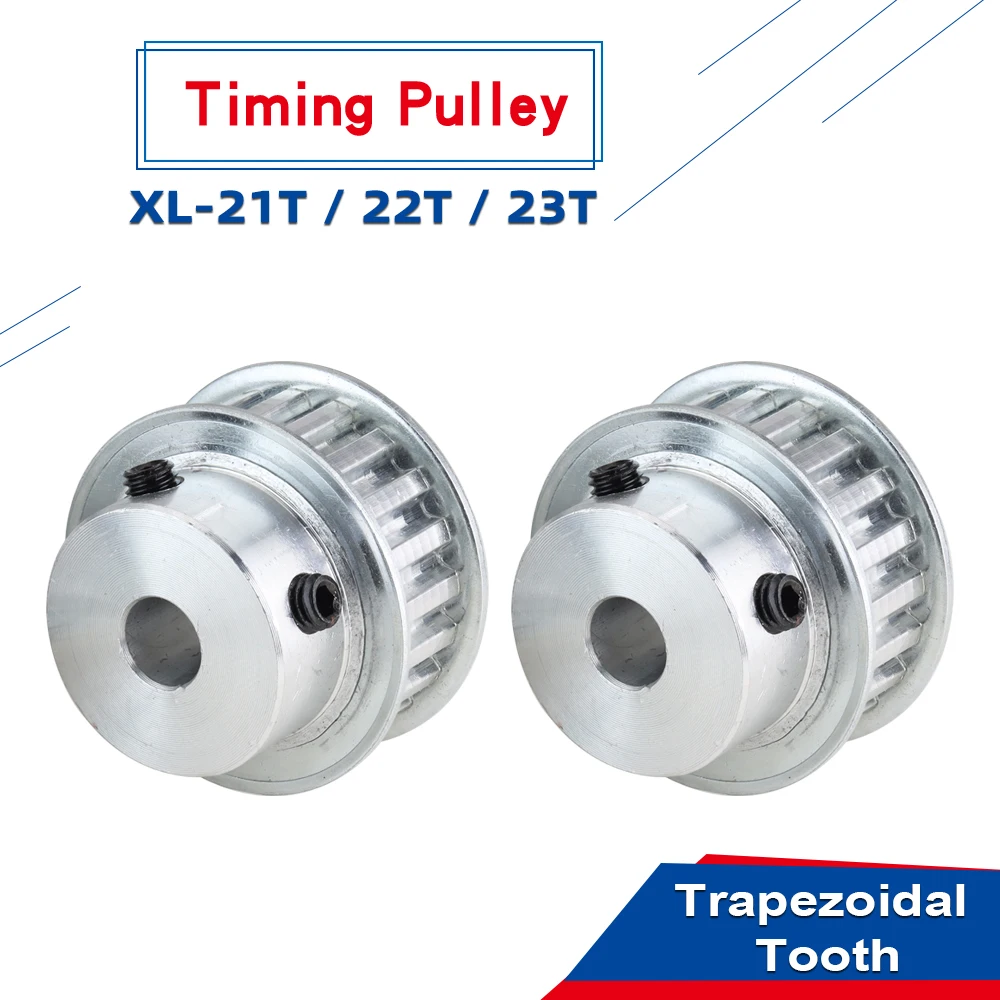 21T 22T 23T 合金プーリー XL BF 形状台形歯ピッチ 5.08 ミリメートルボア 6/6.35/7/8/10/12 ミリメートル伝達ベルト幅 10/15 ミリメートル