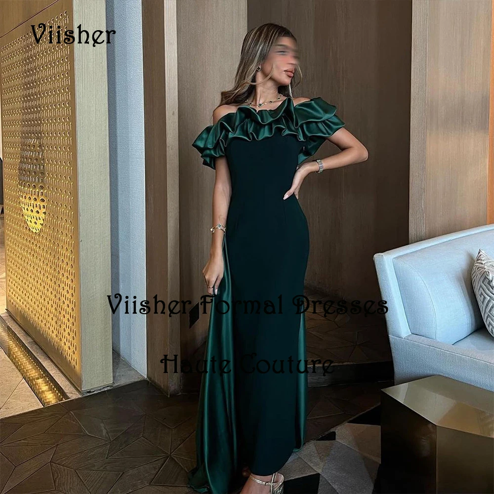 

Black Mermaid Evening Dresses Off Shoulder Prom Dress Arabian Dubai Formal Party Gowns Floor Length