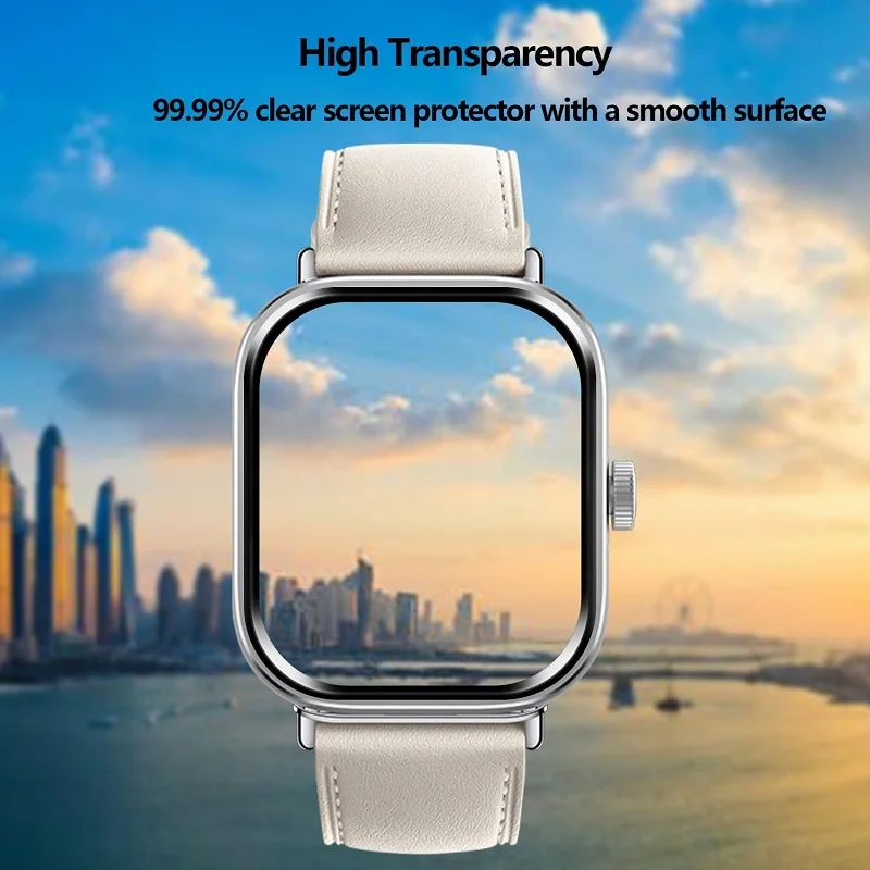 3PCS 3D Curved Edge Screen Protector for Xiaomi Redmi Watch 4 Smartwatch Full Cover Anti-Scratch Soft Protective Film