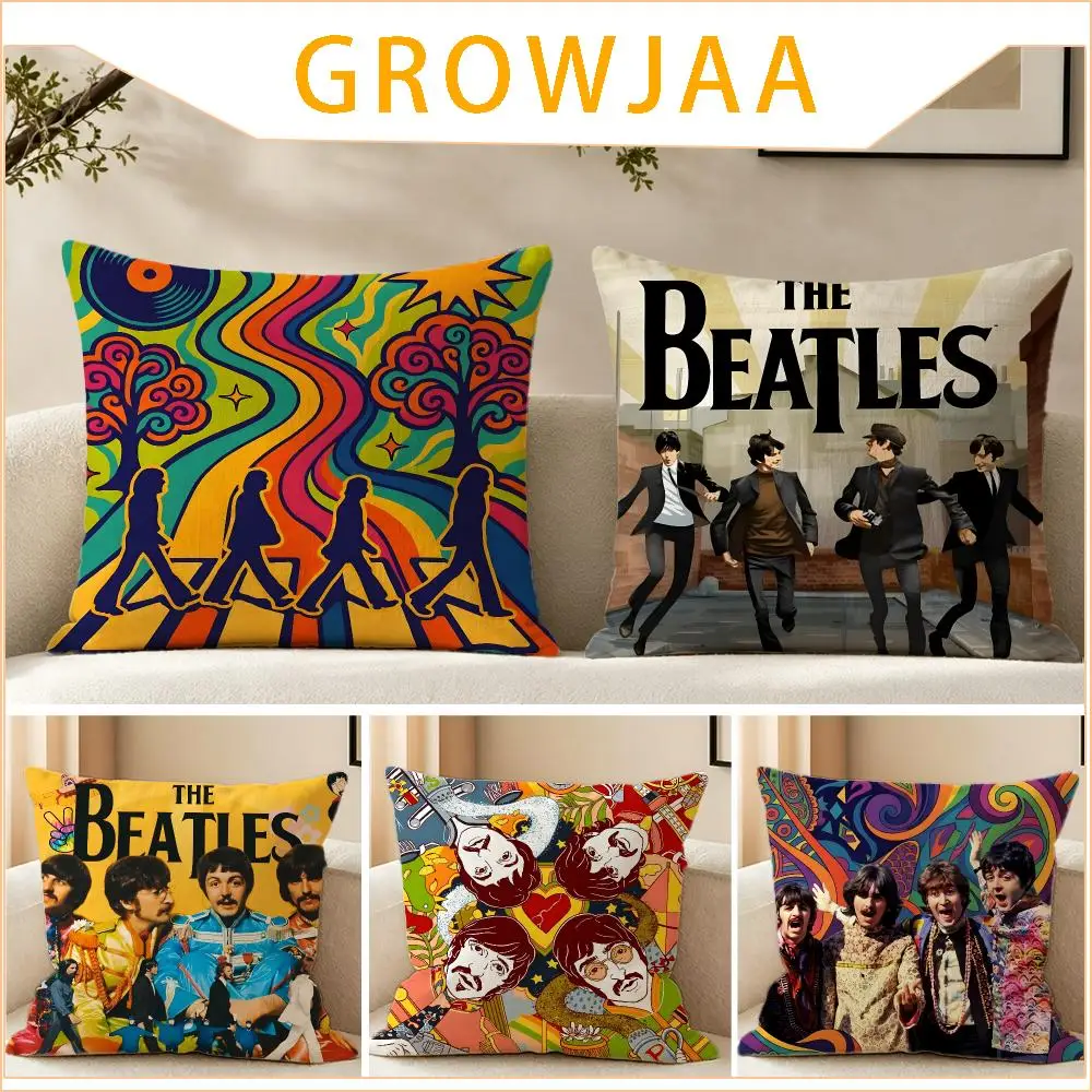 Band The Beatles Cushion Cover Pillow Short Plush fresh natural Cushion for Living Room Bedroom Sofa Home Decoration