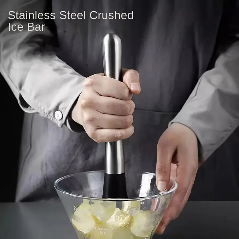 كوكتيل من الفولاذ المقاوم للصدأ الخالط كسارة الجليد كسارة الفاكهة عصير العبث الليمون المطرقة اثارة قضيب الجليد الفاكهة الصحافة مطرقة يدوية
