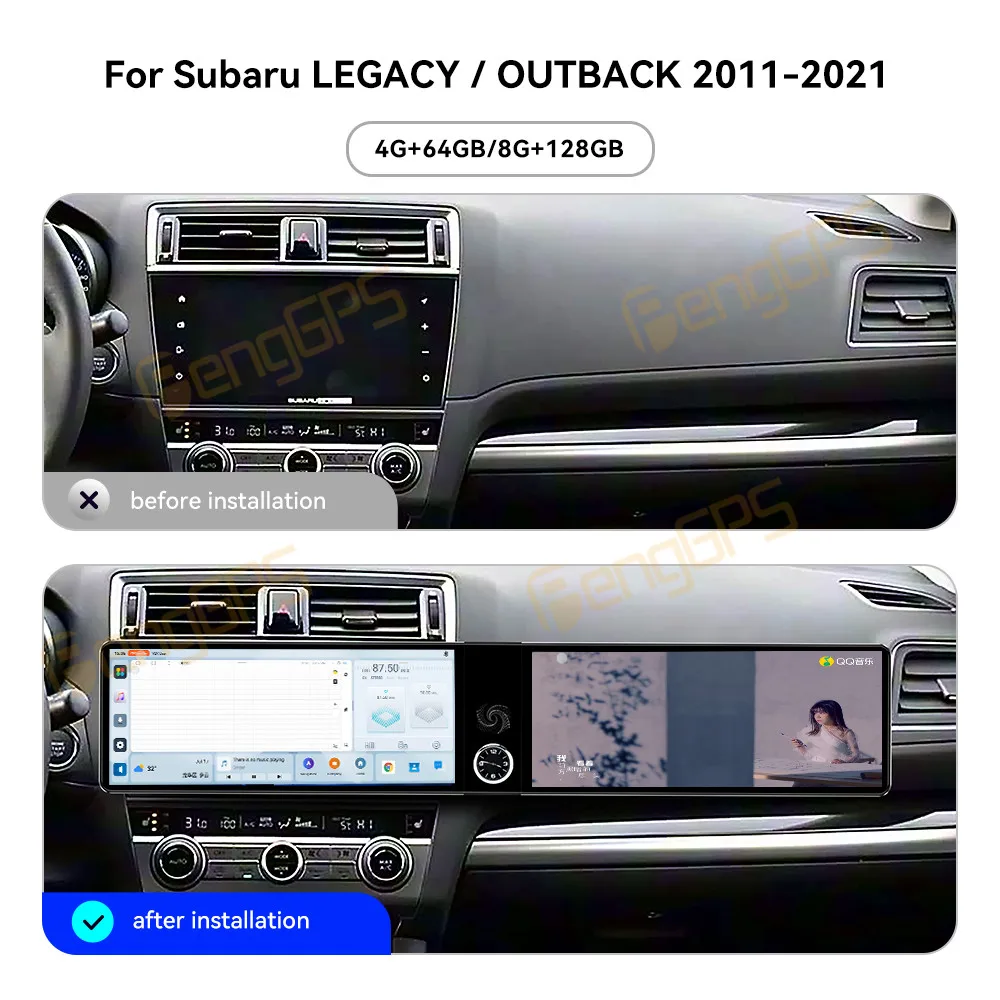 For Subaru LEGACY OUTBACK 2011-2021 Android Car Radio Multimedia Video Carplay Autoradio Stereo GPS Navigation Head Unit