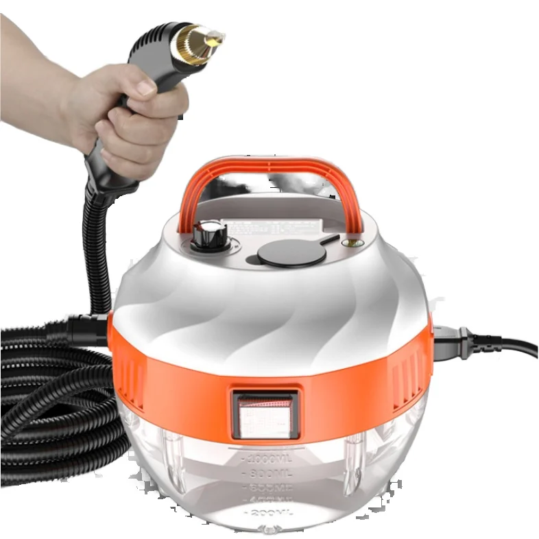 Portable High-Pressure Steam Cleaner 6-Speed 3 Bar Stainless Steel Water Pump Exceeds 105 Degrees Celsius Household Use US Plug