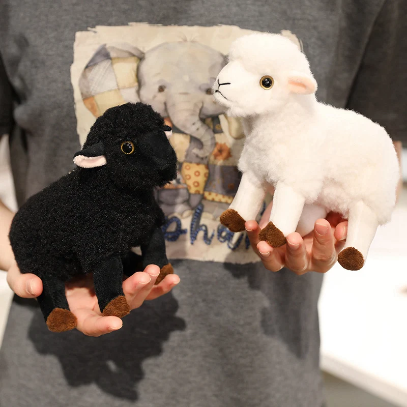

Lifelike White Goat High Fidelity Anime Cute Plushie Sheep Plush Toys Animals Simulation Stuffed Doll Kawai Toy Gifts For Kids