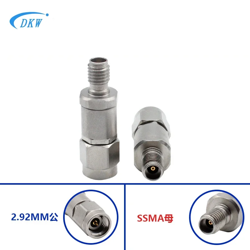 

2.92MM Male to SSMA Female Millimeter Wave High Frequency Adapter 40GHZ Stainless Steel